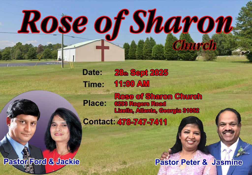 Rose of Sharon church service Pastor Ford
