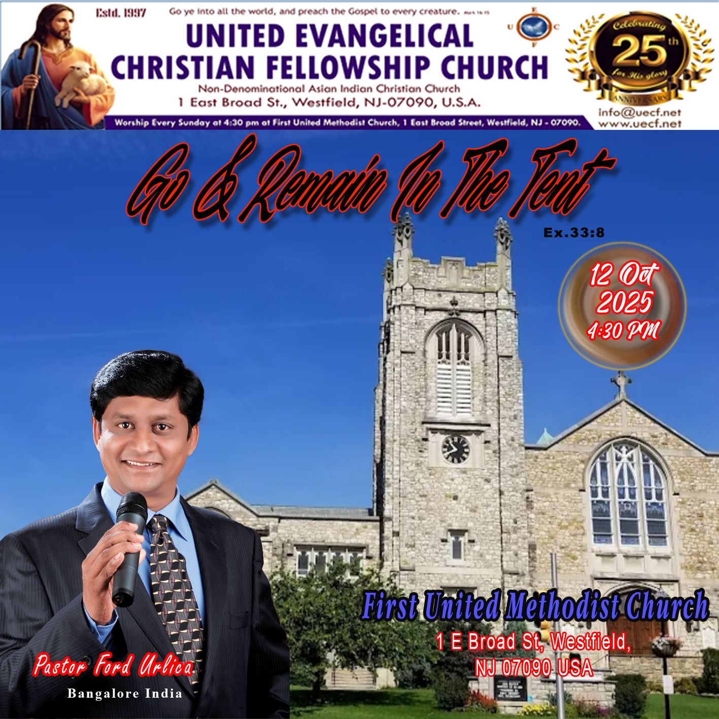 October Sunday Service at UECF